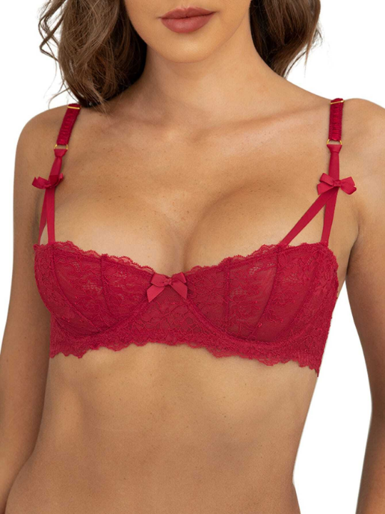 Women's Sexy Lace Half Cup Bra