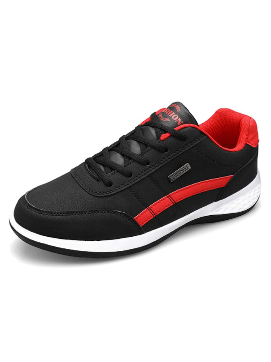 2024 New Style Youth Running Shoes, Popular Leather Surface Pure Color Simple Outdoor Casual Sneakers