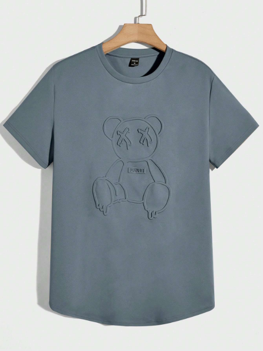 Manfinity Hypemode Men Bear Embossed Tee