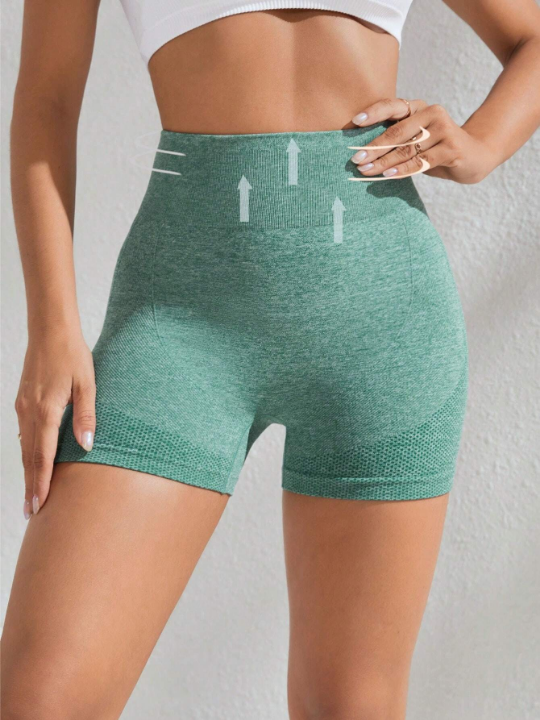 Yoga Basic Wide Waistband Sports Shorts