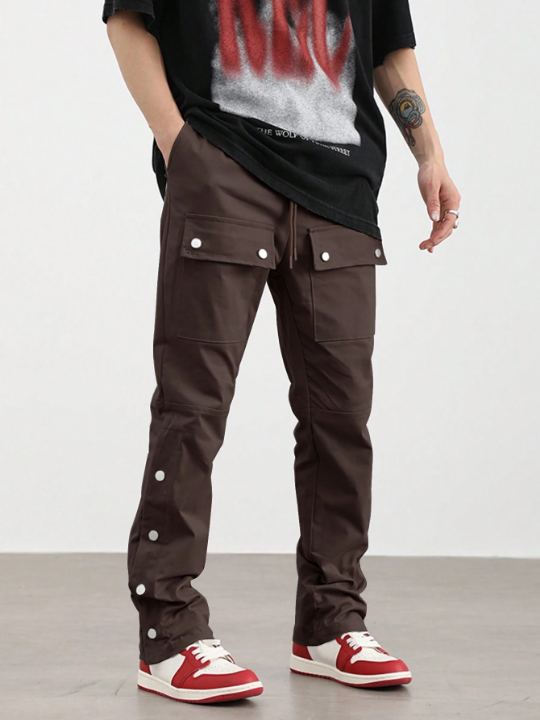 Manfinity EMRG Men Flap Pocket Side Cargo Pants