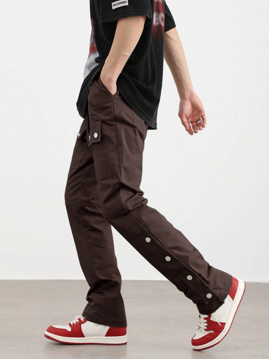 Manfinity EMRG Men Flap Pocket Side Cargo Pants