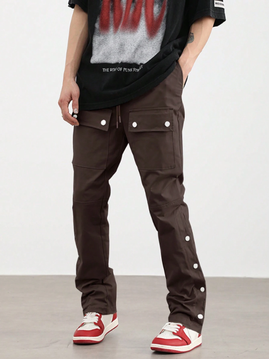 Manfinity EMRG Men Flap Pocket Side Cargo Pants