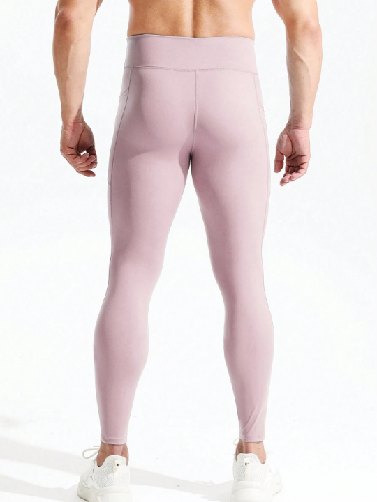 Men's High waisted Base Layer Tights for Enhanced FitnessPerformance and Running Comfort