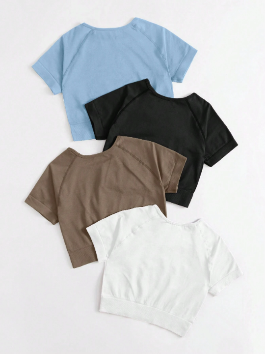 4pcs Raglan Sleeve Sports Tee