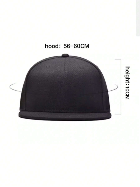 1pc Men's Multicolor Flat Brim Hip-hop Cap Duck Tongue Cap Trucker Cap Street Snap Baseball Cap