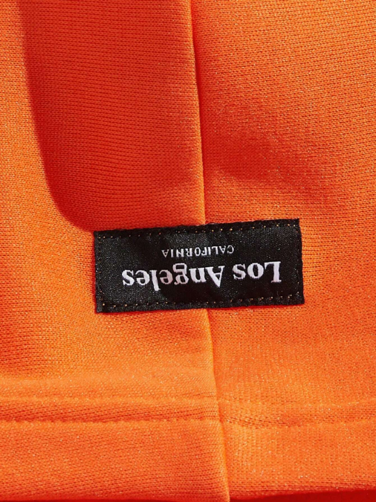 Manfinity Hypemode Men Slogan Graphic Kangaroo Pocket Hoodie