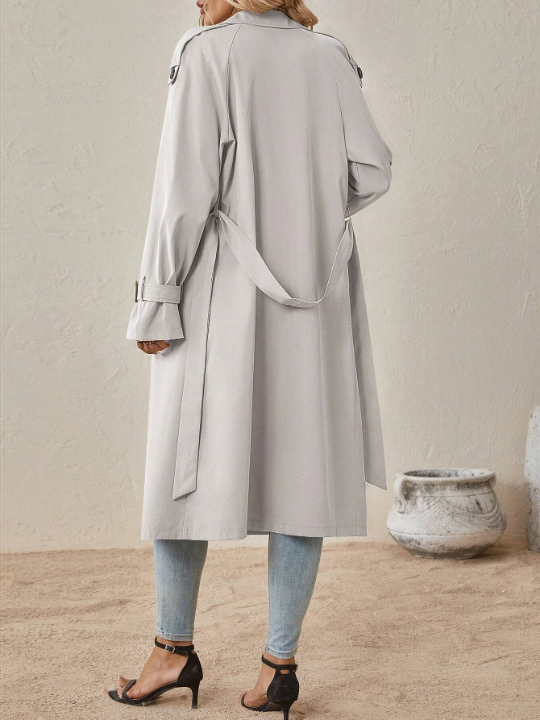 Clasi Double Breasted Belted Trench Coat