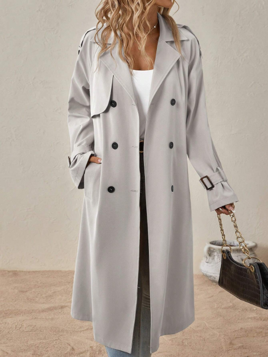 Clasi Double Breasted Belted Trench Coat