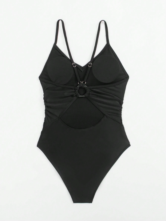 Swim BAE Cut Out Ring Linked One Piece Swimsuit