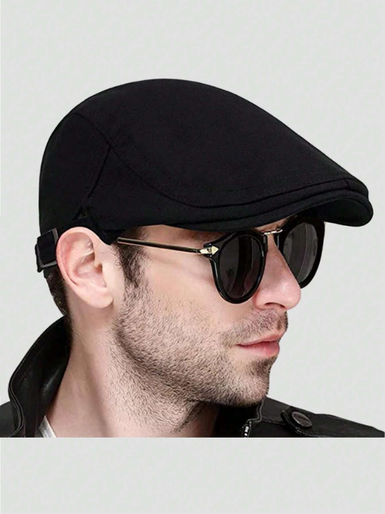 1pc Men's Beret Hat, Newsboy Cap