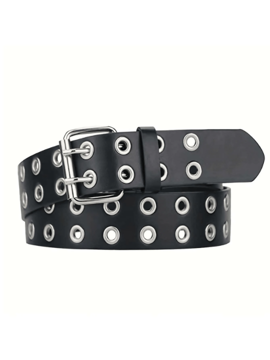 1pc Punk Style Eye Design Waist Belt With Chain Decoration For Men And Women