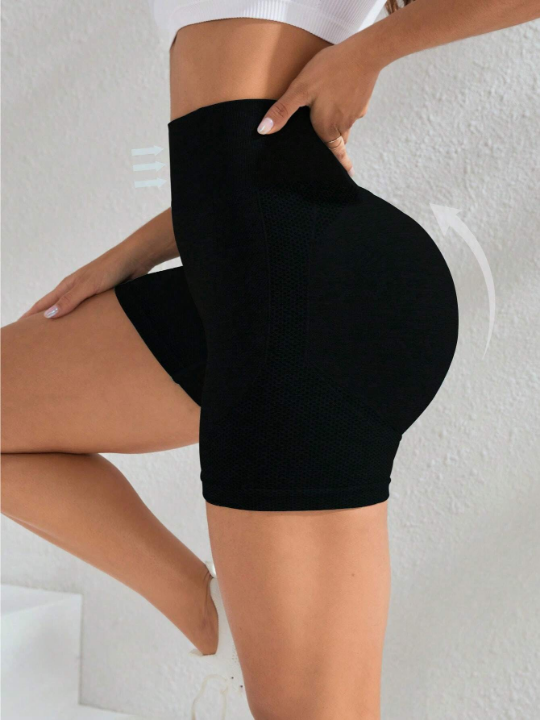 Yoga Basic Wide Waistband Sports Shorts