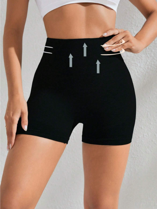 Yoga Basic Wide Waistband Sports Shorts