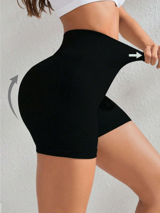 Yoga Basic Wide Waistband Sports Shorts