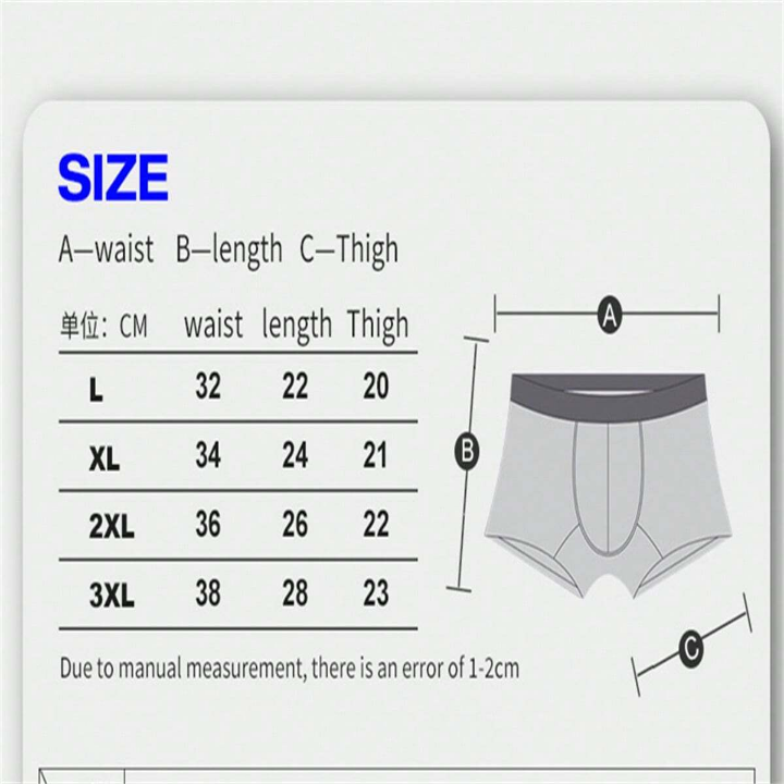 1pc Men's Underwear Boxer Briefs, Youthful, Breathable, Stylish, Comfortable, Personality