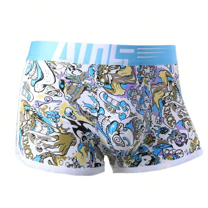 1pc Men's Underwear Boxer Briefs, Breathable & Fashion, Personalized Design