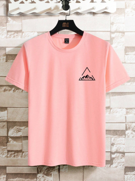 Manfinity Homme Men Mountain Print Tee