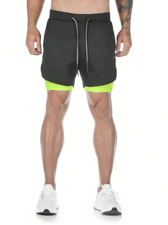 Sport Corelite Men 2 In 1 Phone Pocket Sports Shorts