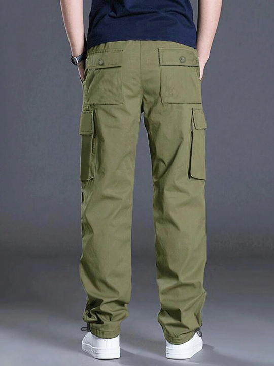 Manfinity Homme Men Flap Pocket Side Cargo Pants