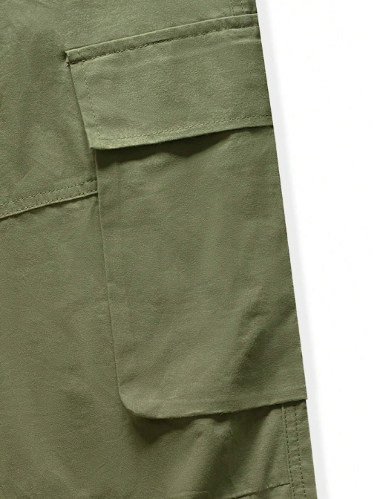 Manfinity Homme Men Flap Pocket Side Cargo Pants