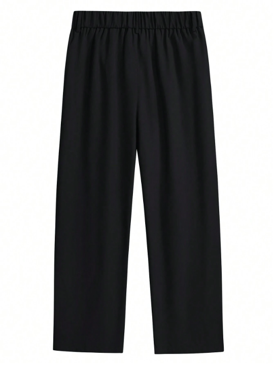 Manfinity Hypemode Loose Fit Men's Folded Pleated Wide Leg Pants