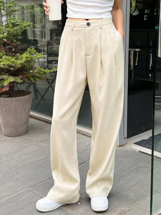 DAZY Solid Wide Leg Pants