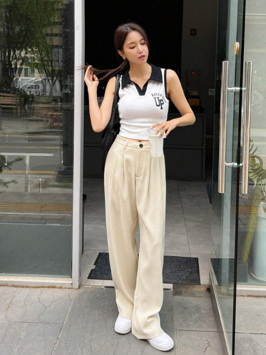 DAZY Solid Wide Leg Pants