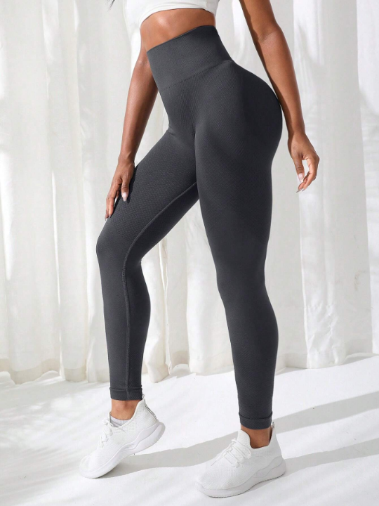 Yoga Basic Seamless Booty Sculpt Tummy Control Sports Leggings