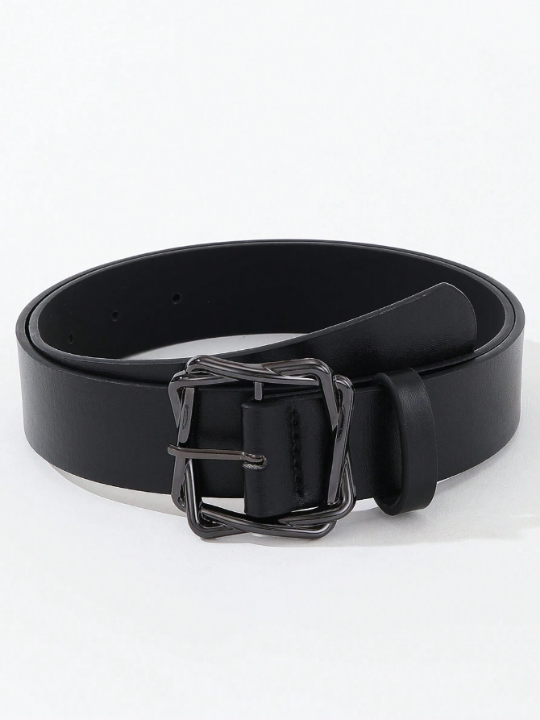 1pc Black Fashionable Versatile Belt For Jeans, Suits, Trench Coats, Windbreakers, , Women's Casual Daily Wear