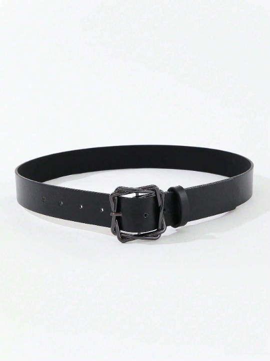 1pc Black Fashionable Versatile Belt For Jeans, Suits, Trench Coats, Windbreakers, , Women's Casual Daily Wear