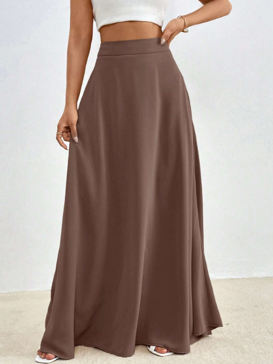 Essnce Solid Maxi Skirt