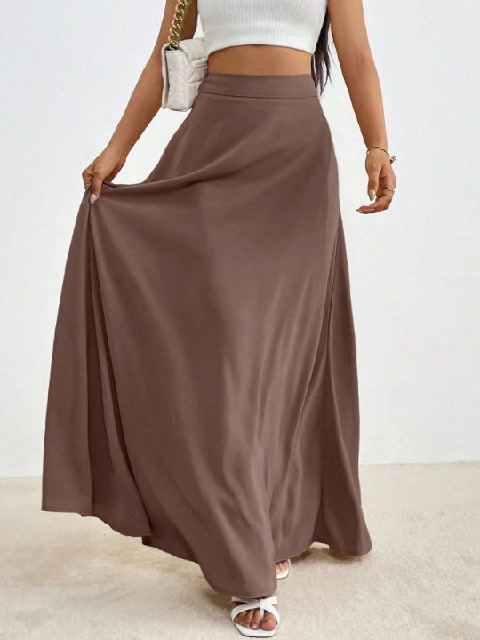 Essnce Solid Maxi Skirt