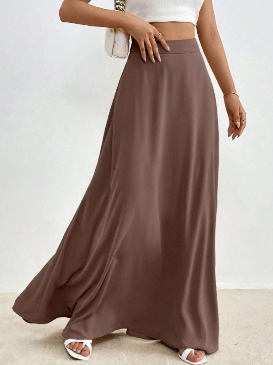 Essnce Solid Maxi Skirt