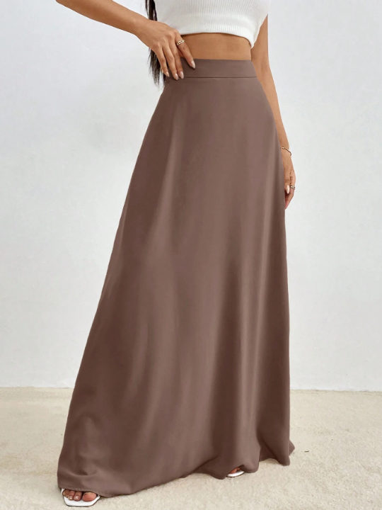 Essnce Solid Maxi Skirt