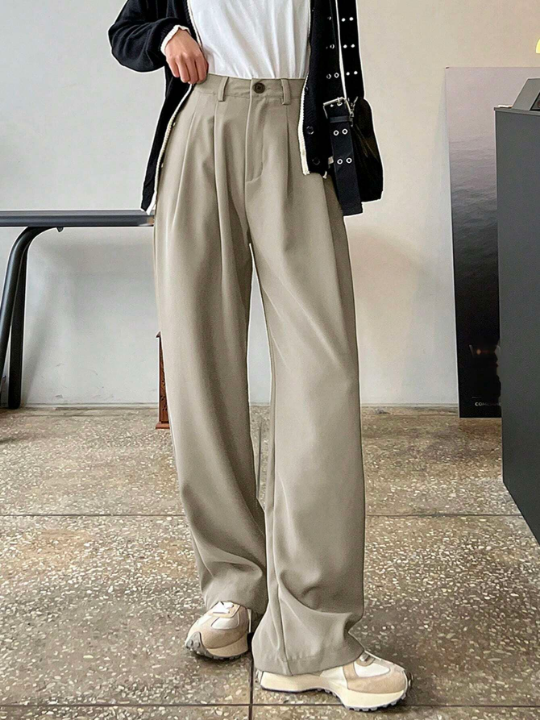 DAZY High Waist Plicated Detail Pants