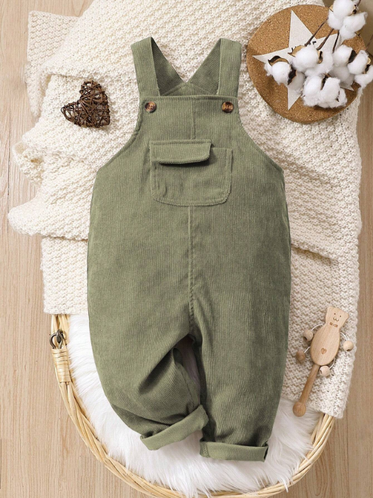 Baby Boy Flap Pocket Overall Jumpsuit