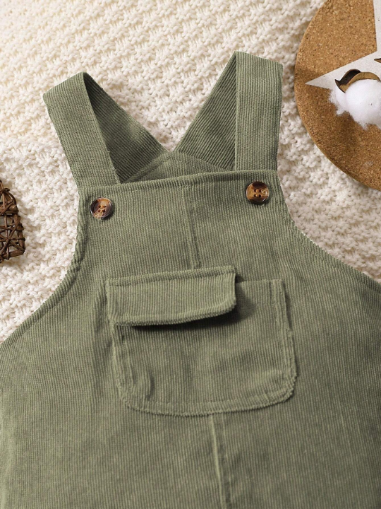 Baby Boy Flap Pocket Overall Jumpsuit