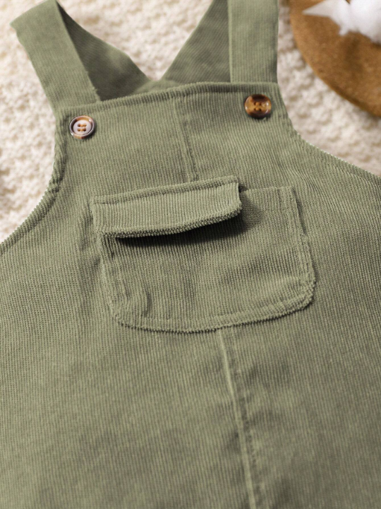 Baby Boy Flap Pocket Overall Jumpsuit