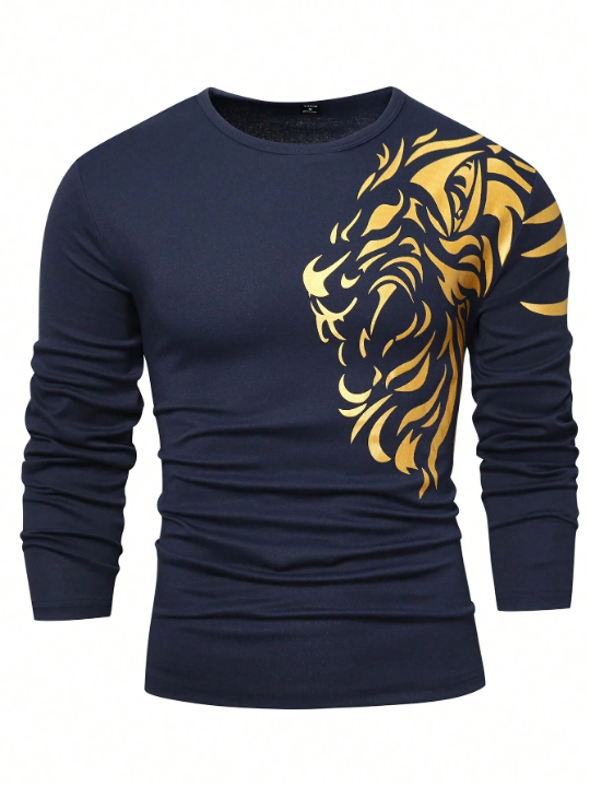 Manfinity Men Lion Print Tee