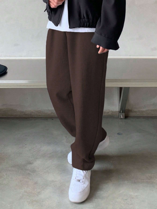 DAZY Men Cotton Slant Pocket Sweatpants