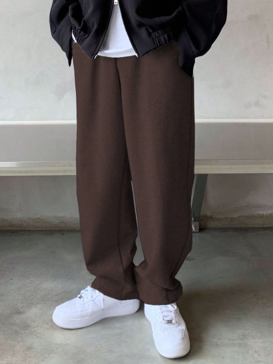 DAZY Men Cotton Slant Pocket Sweatpants