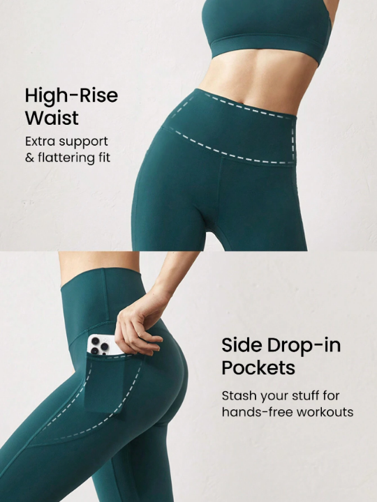 GLOWMODE 24" FeatherFit High-Rise Side Pocket Leggings