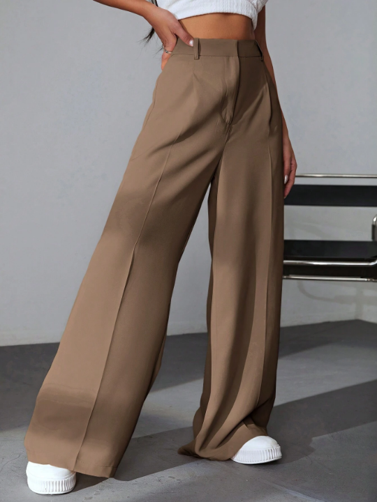 EZwear Solid Wide Comfy Leg Pants