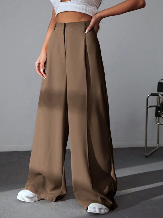 EZwear Solid Wide Comfy Leg Pants