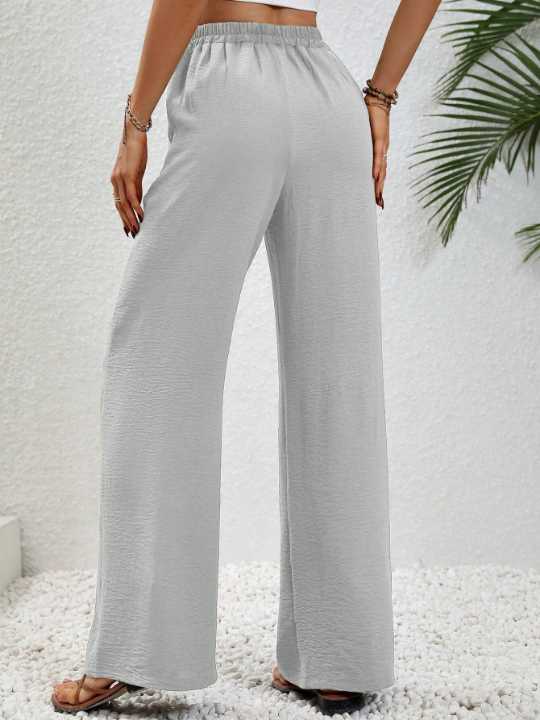 LUNE Tie Waist Wide Leg Pants