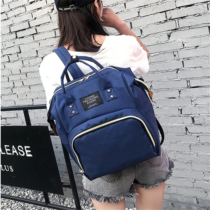 Simple Portable Diaper Bag Backpack For Mom; Outdoor Leisure Fashionable Maternity Bag With Large Capacity; Lightweight Mommy Tote Bag For Diaper Carrying