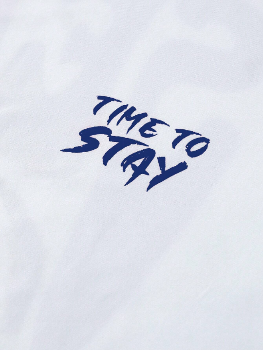 Manfinity Homme Men Eye & Letter Graphic Drop Shoulder Tee