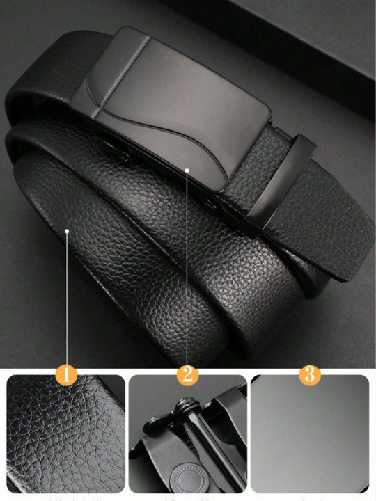 1pc Casual/business Automatic Buckle Belt