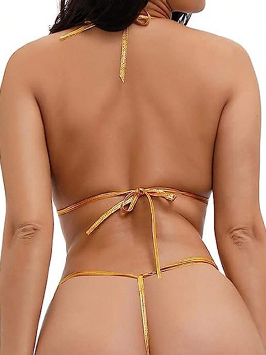 Sexy Split-Type Backless Lingerie With Garter Belt
